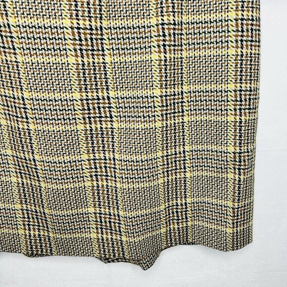 Cabi Pastime Plaid Houndstooth Mini Skirt Women's Sz M Preppy Academia - Picture 9 of 11